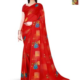 Moda Rapido Floral Pure Georgette Saree-image-95