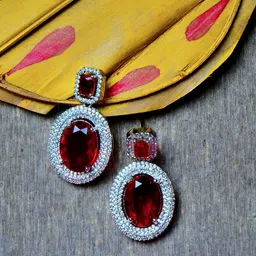 Gemron Jewel Contemporary Drop Earrings-56