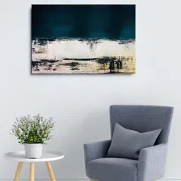 999store Multicolor Abstract Framed Canvas Painting-90