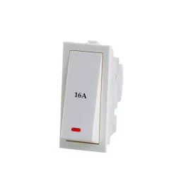 RAPID Stylish Switch With Indicator 1 Module 16 Amp 1 Way White, R-2010 (Pack of 20)-picture-35