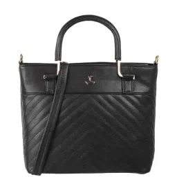 Mochi Black Quilted Medium Handbag-40