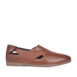 Bata Men's Tan Slip-On Shoes-56