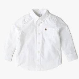 GAP Boys White Cotton Solid Shirt-image-67