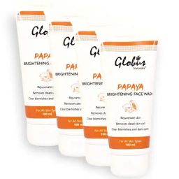 Globus Naturals Papaya Brightening Face Wash - 400 gm (Pack of 4)-26