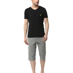 Vimal Jonney Black & Grey Printed T-Shirt & Capris-image-59