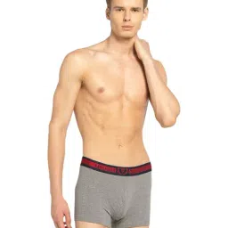Van Heusen Sport Regular Fit Ultra Soft Waistband Double Layer Gusset Solid Trunks - Grey Melange-picture-21