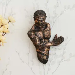 eCraftIndia Man Coming Inside from Wall Antique Finish Handcrafted Polyresin Wall Decorative-image-35
