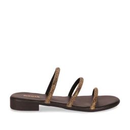 Rocia by Regal Women's Antique Gold Casual Sandals-picture-24
