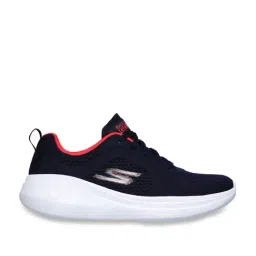 Skechers Women's GO RUN FAST-GLIDE Navy Hot Pink Running Shoes-image-37