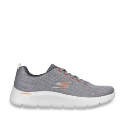 Skechers Men's GO WALK FLEX Grey Orange Walking Shoes-image-20