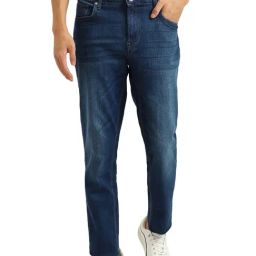United Colors of Benetton Blue Lightly Washed Skinny Fit Jeans-image-71