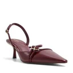 Aldo Women's MARIETTA Bordo Sling Back Stilettos-picture-12