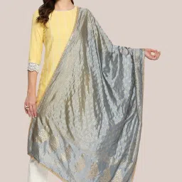 Dupatta Bazaar Grey Zari Work Dupatta image 1