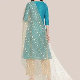Dupatta Bazaar Gold Woven Pattern Dupatta image 2