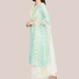 Dupatta Bazaar Cream Woven Pattern Dupatta image 3