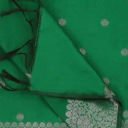 Dupatta Bazaar Green Woven Pattern Dupatta image 5