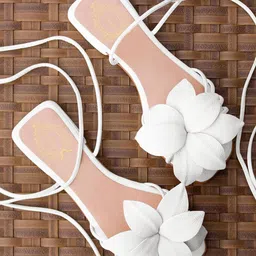 Stylestry Girls Gladiators with Bows Flats-image-6