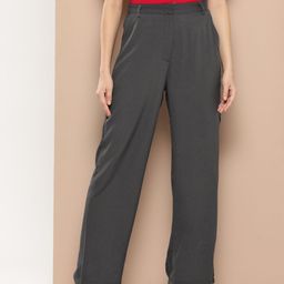 INVICTUS Women Flared Trousers-image-108