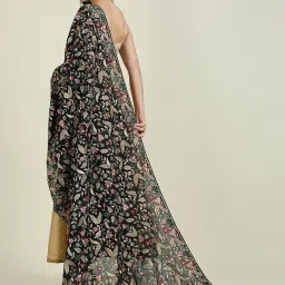Dupatta Bazaar Black Embroidered Dupatta image 2