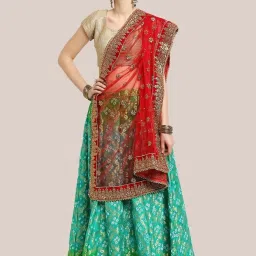 Dupatta Bazaar Red Zari Work Dupatta image 1