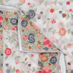 Dupatta Bazaar White Embroidered Dupatta image 5