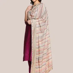 Dupatta Bazaar Blush Pink Embroidered Dupatta image 3