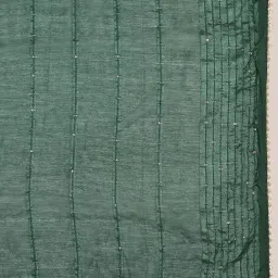 Dupatta Bazaar Bottle Green Self Pattern Dupatta image 5