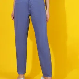 Belliskey Blue Denim Straight Fit Solid Jeans-picture-13