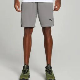Puma Grey Regular Fit Sports Shorts-image-56