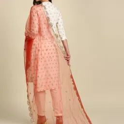 Dupatta Bazaar Red Zari Work Dupatta image 2