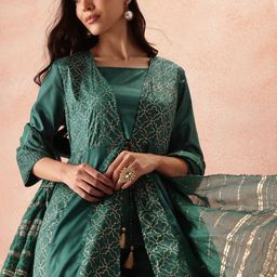 all about you Foil Printed Empire Kurta Sets With Dupatta-picture-24