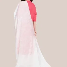 Dupatta Bazaar White Linen Dupatta image 2