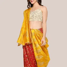Dupatta Bazaar Yellow Zari Work Dupatta image 3