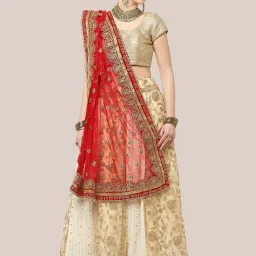 Dupatta Bazaar Red Zari Work Dupatta image 2