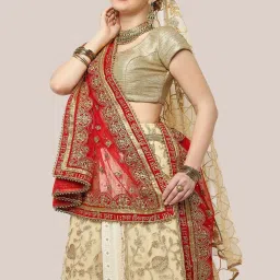 Dupatta Bazaar Red Zari Work Dupatta image 3