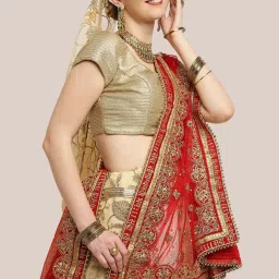 Dupatta Bazaar Red Zari Work Dupatta image 4