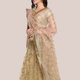 Dupatta Bazaar Blush pink Embellished Dupatta image 3