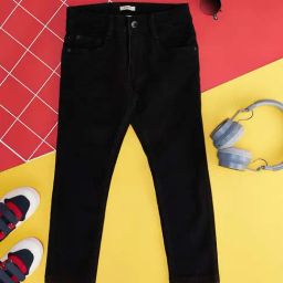 Pantaloons Junior Jet Black Slim Fit Jeans-picture-10