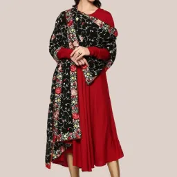Dupatta Bazaar Black Embroidered Dupatta image 4
