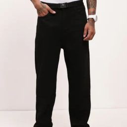 Showoff Black Straight Fit Jeans-image-100