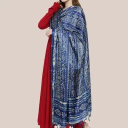 Dupatta Bazaar Blue Printed Dupatta image 3