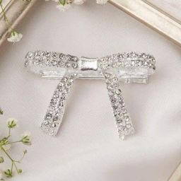 Joker & WItch Silver Paulette Bow Headpiece-24