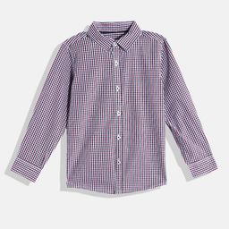 Mango Kids Boys Checked Sustainable Pure Cotton Casual Shirt-image-29