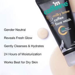 MCaffeine Set of 2 Coffee & Milk Face Wash with Shea Butter & Almond Milk - 75ml each image 4