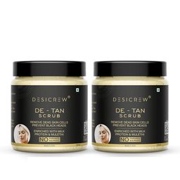 Desi Crew Set Of 2 D-Tan Scrub To Remove Dead Skin Cells-100g each-13