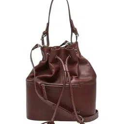 Tohl Rp1 Nusa Chocolate Brown Tassel Bucket Shoulder Bag-26