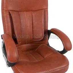 Divano Modular Brown PU Leatherette Office Chair MI20-image-93