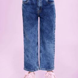 KiddoPanti Girls Straight Fit Mid-Rise Stretchable Jeans-picture-11