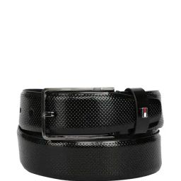 Tommy Hilfiger Black Formal Leather Belt for Men-image-60