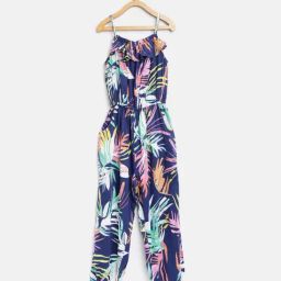 Stylestone Kids Navy Printed Jumpsuit-image-25